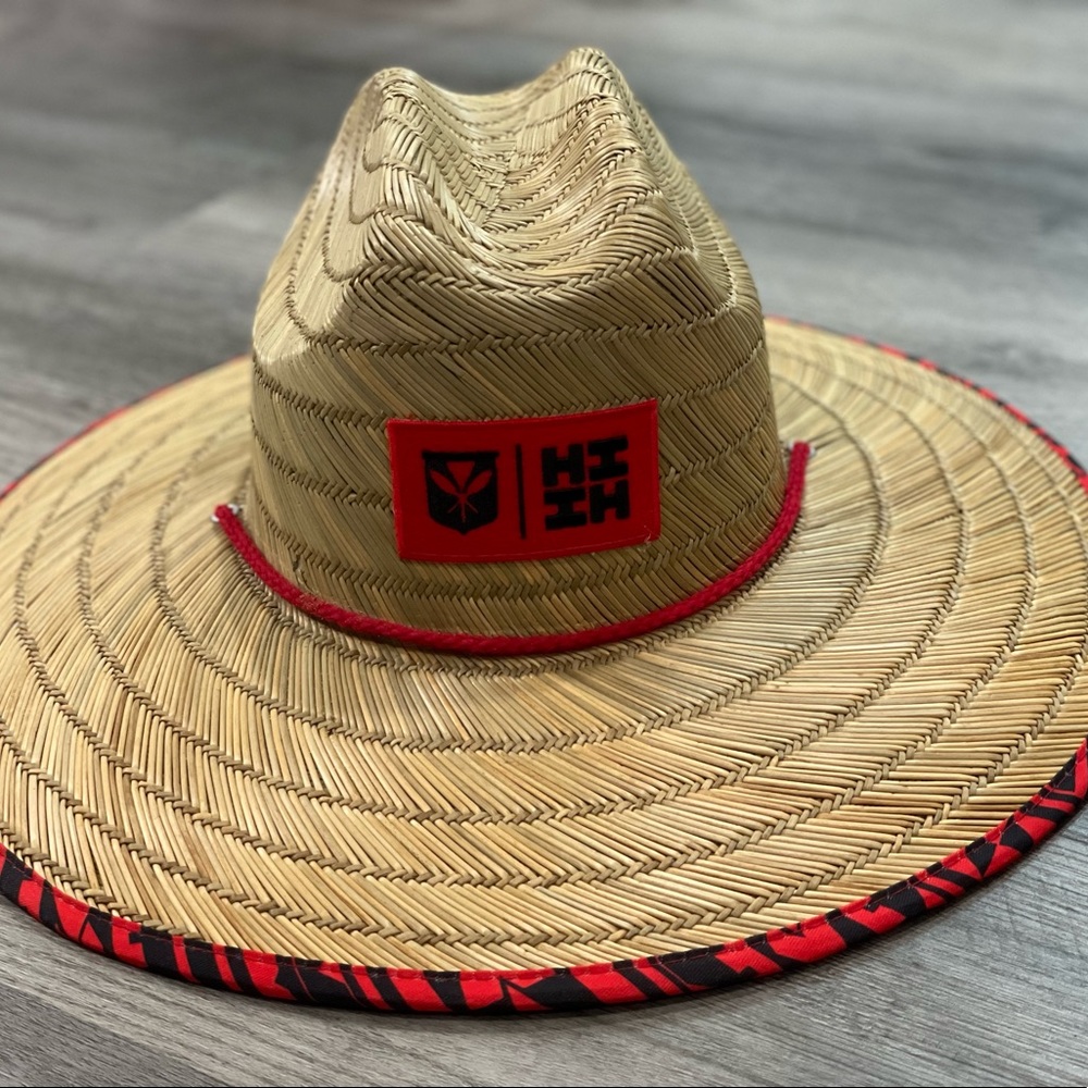 Hawaii’s Finest Red Tribal Straw Hat — OS